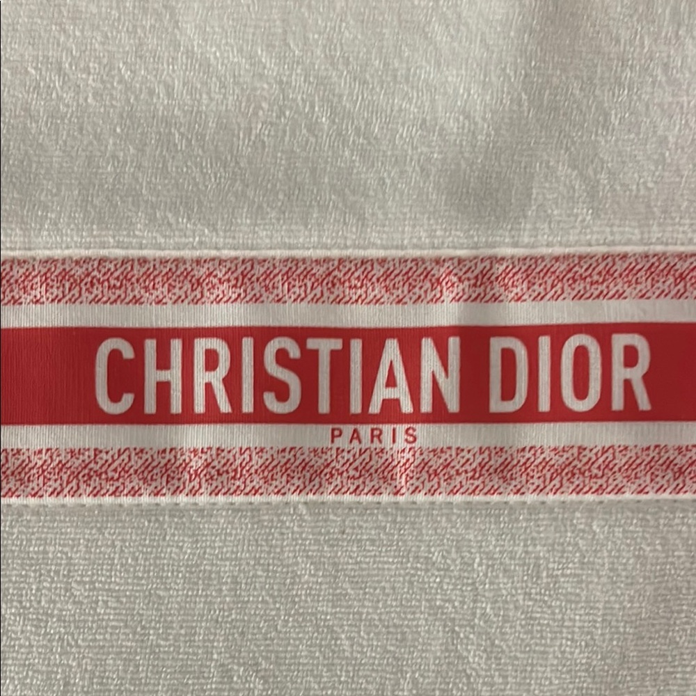 Dior White and Orange Cosmetic Bag - Picture 2 of 6